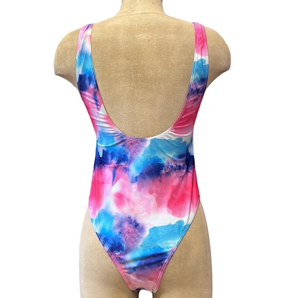 Tie Dye Swimsuit One Piece L Large New - Picture 2 of 4